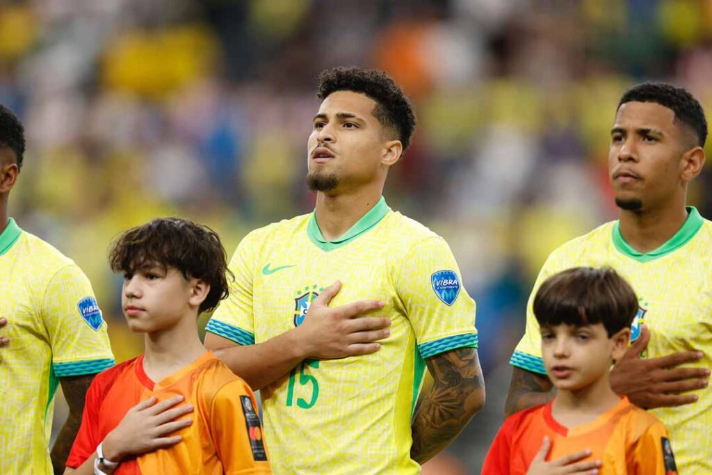 Joao Gomes con la seleccion brasileña