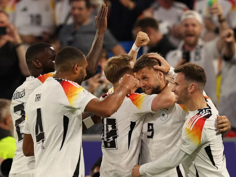 Los jugadores de Alemania celebrando el gol de Füllkrug | Caracol Radio