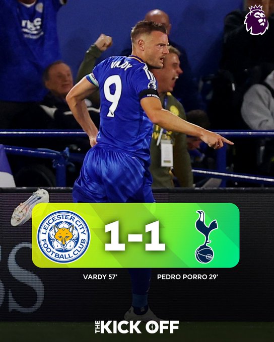 Tottenham y Leicester empatan en su debut