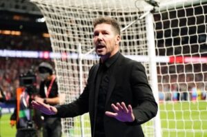 Simeone molesto tras el incidente del Civitas Metropolitano