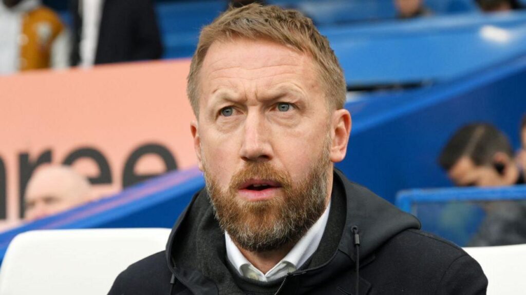 Graham Potter, en un partido con el Chelsea