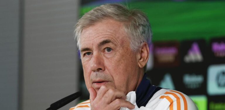 Carlo Ancelotti en rueda de prensa