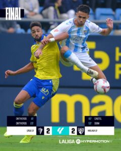 Cádiz vs Málaga