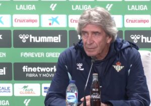 Manuel Pellegrini, en rueda de prensa