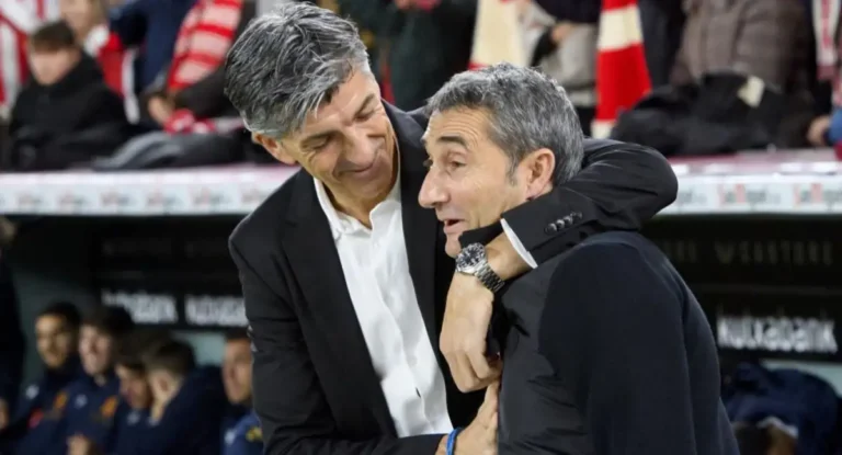 Ernesto Valverde e Imanol Aguacil