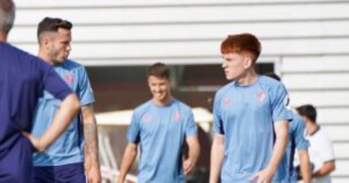 Valentín Barco entrenando