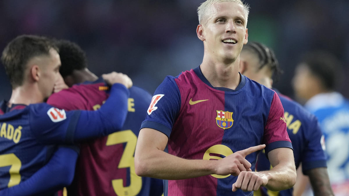 Dani olmo en un partido