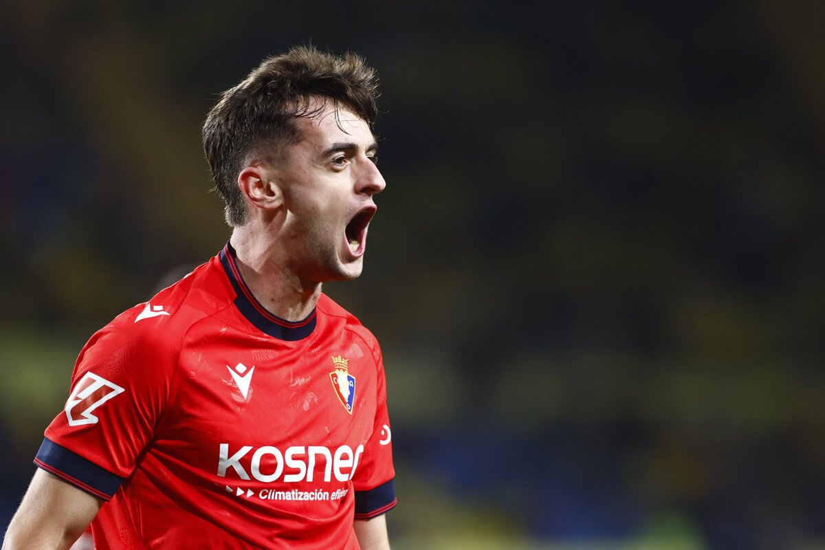 Osasuna celebrando su gol ante Las Palmas