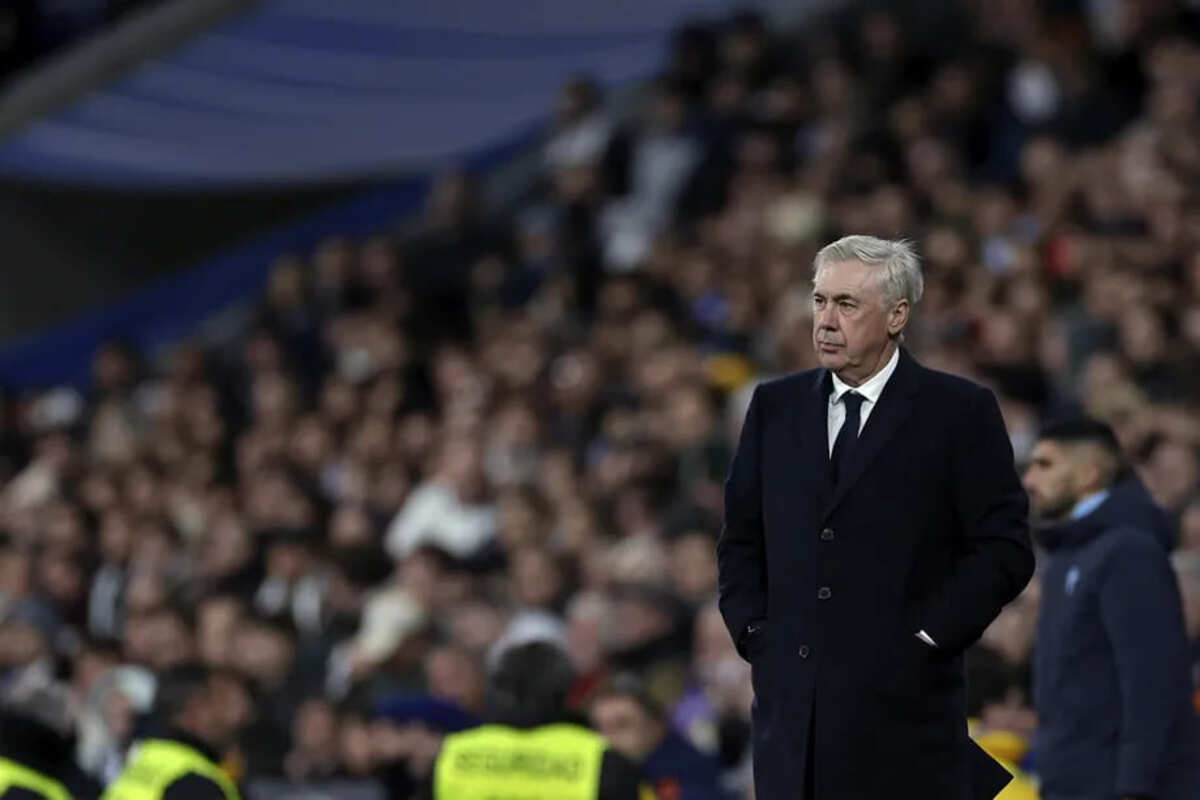 Carlo Ancelotí durante el encuentro entre Real Madrid y Las Palmas