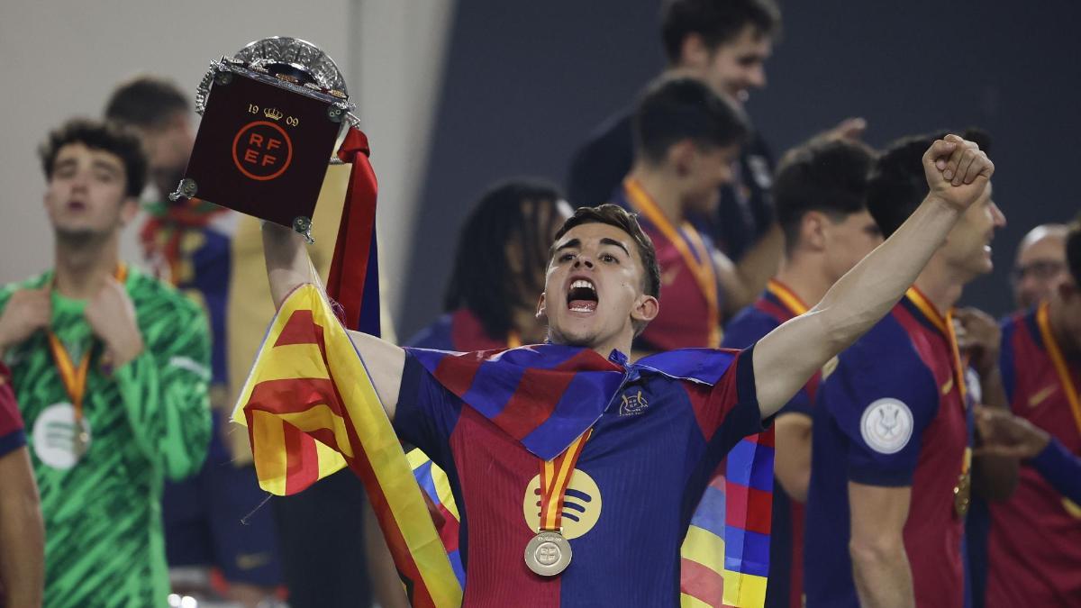 Gavi, el gran favorecido en la Supercopa ganada por el Barça.