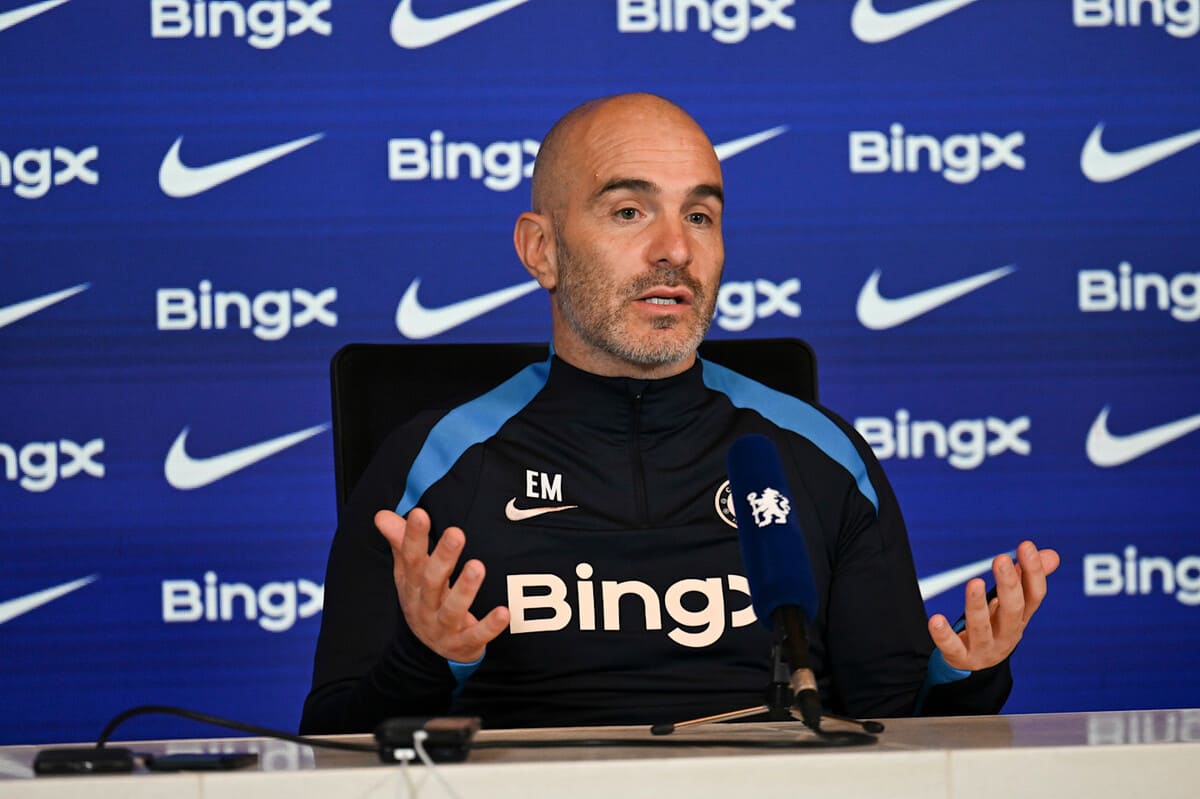 Enzo Maresca en conferencia de prensa