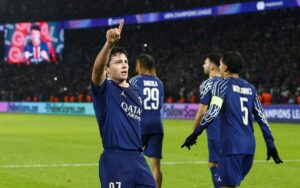 João Neves fue el MVP del partido entre el PSG y el Manchester City