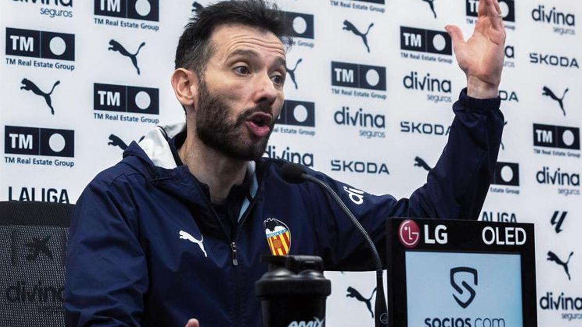 Rueda de prensa post partido ante el Real Madrid en Mestalla