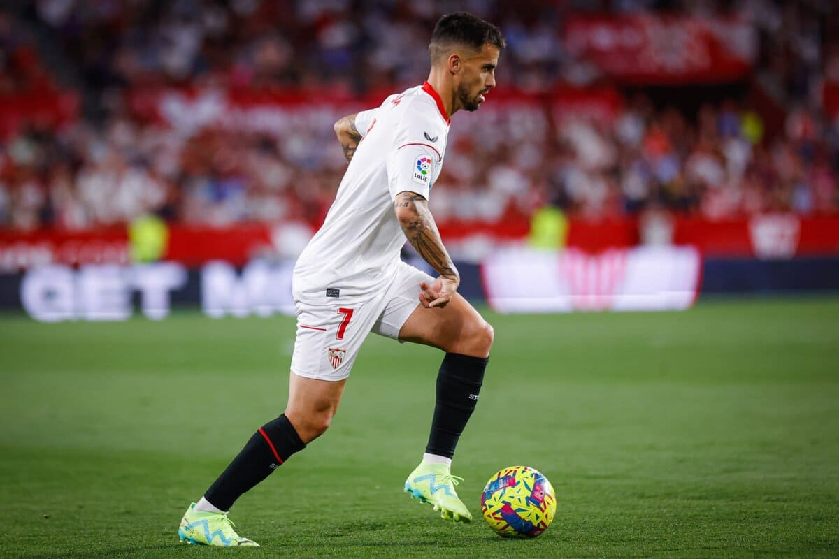 Suso Fernández como jugador del Sevilla