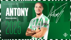 Antony, nuevo fichaje del Real Betis Balompié