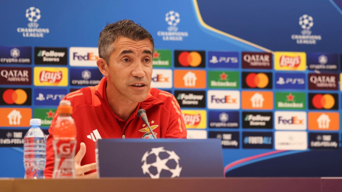 Bruno Lage en la rueda de prensa previa al Barcelona