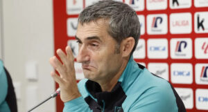 Ernesto Valverde en rueda de prensa