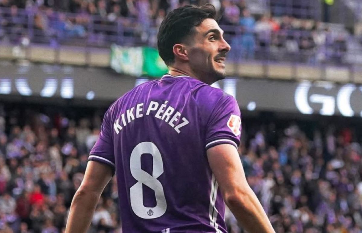 Kike Pérez en el estadio José Zorrilla