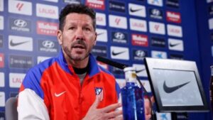 Diego Pablo Simeone en rueda de prensa