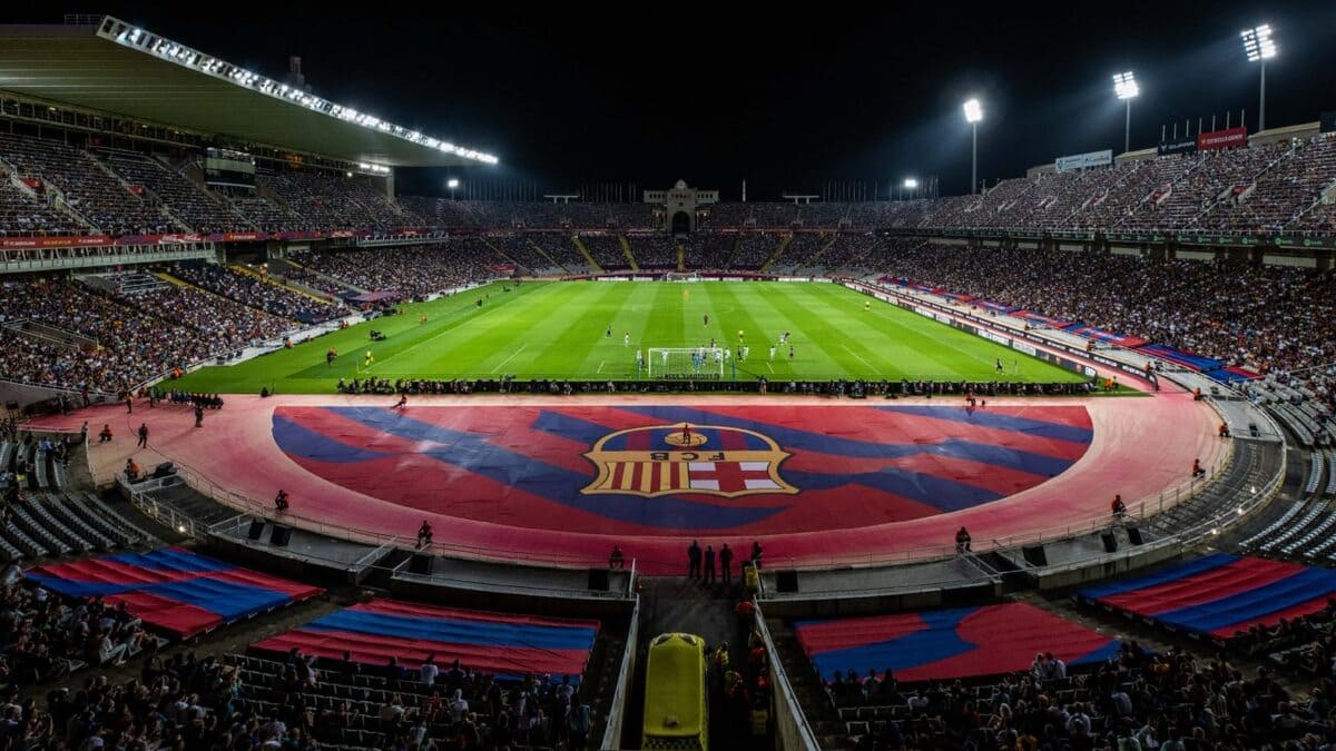 FC Barcelona Osasuna. Estadio de Montjuic