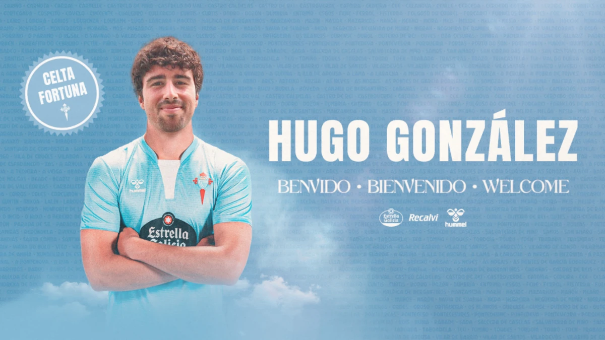 Hugo González se incorpora al Celta Fortuna con proyección de futuro