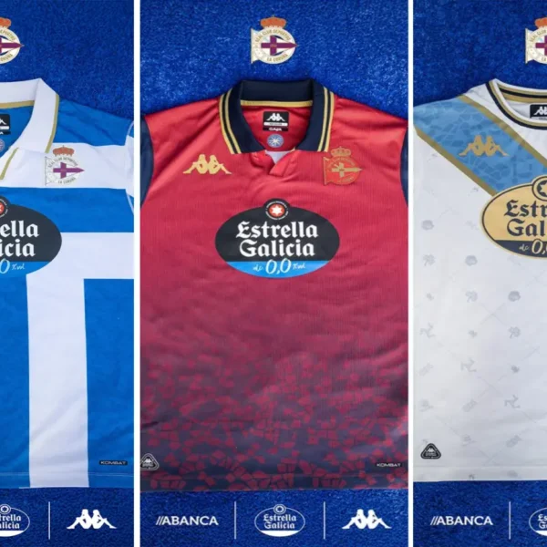 Las nuevas equipaciones del Deportivo para la temporada 25/26