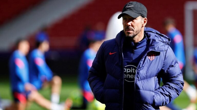 El Cholo Simeone entrenando al Atleti