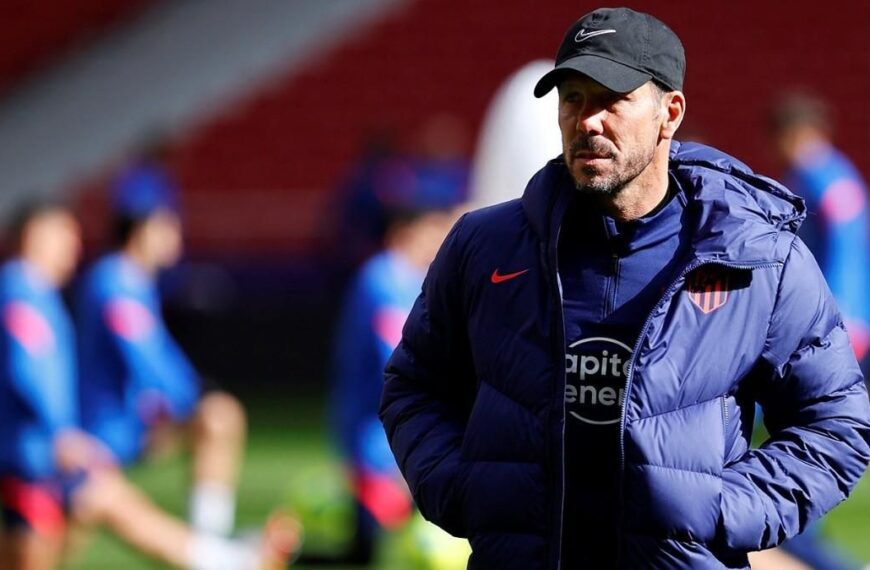 El Cholo Simeone entrenando al Atleti