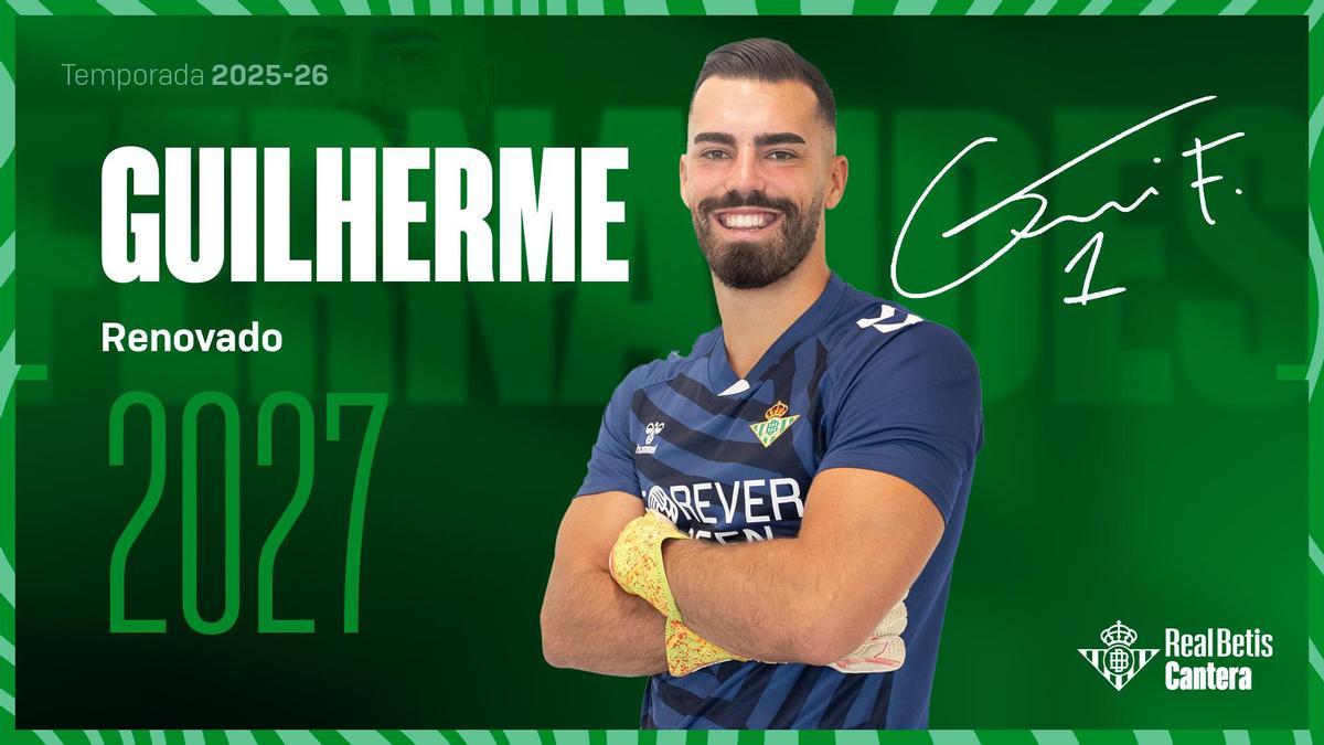 Guilherme renueva con hasta 2027, pero con ofertas de Segunda División