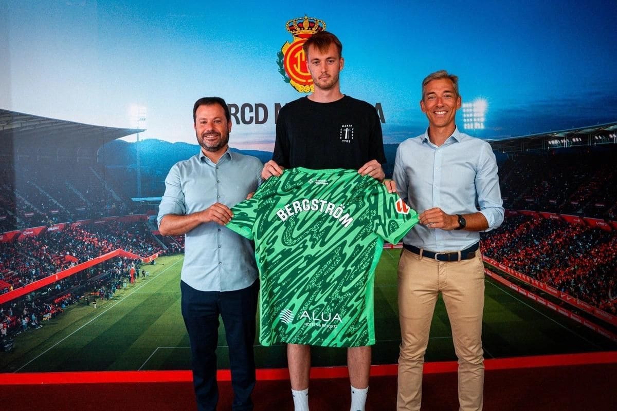El portero Lucas Bergström ficha por el RCD Mallorca