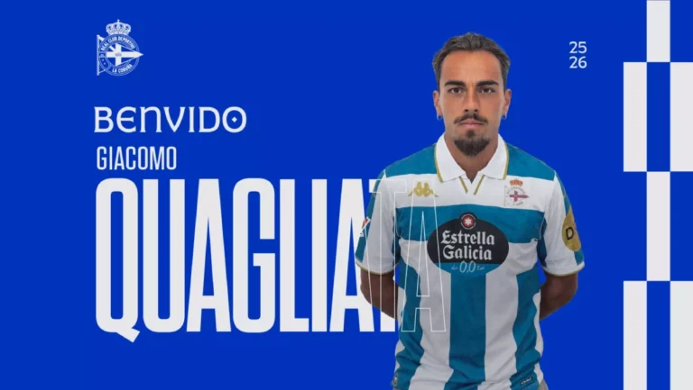 Giacomo Quaglatia completa el lateral izquierdo del Deportivo