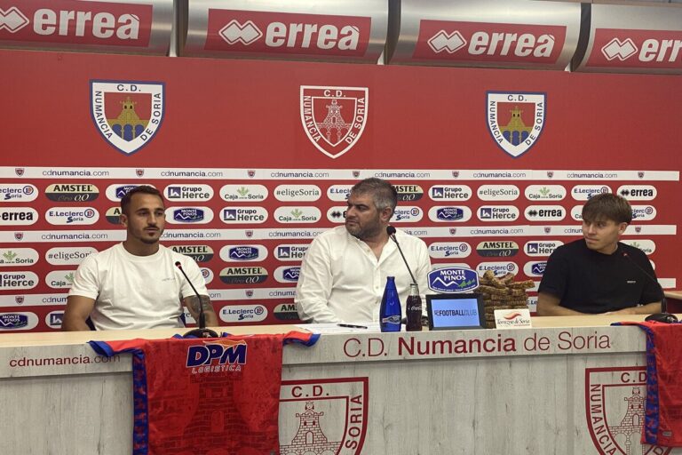 Alain García y Hugo Matos, nuevos jugadores del Numancia