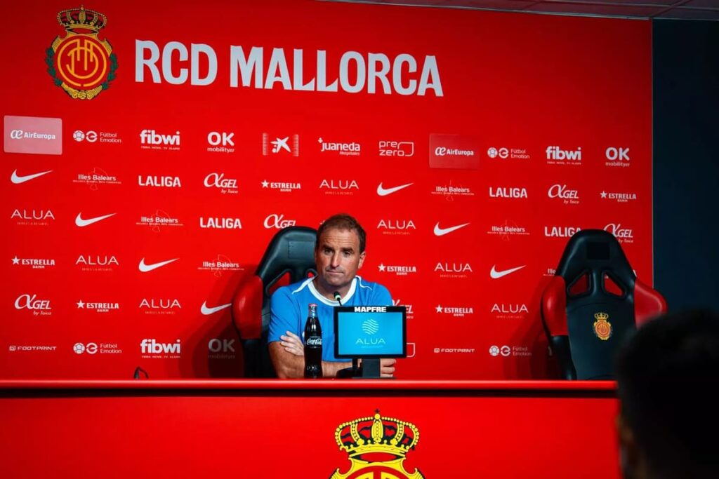 Jagoba Arrasate en la previa del Mallorca - Celta