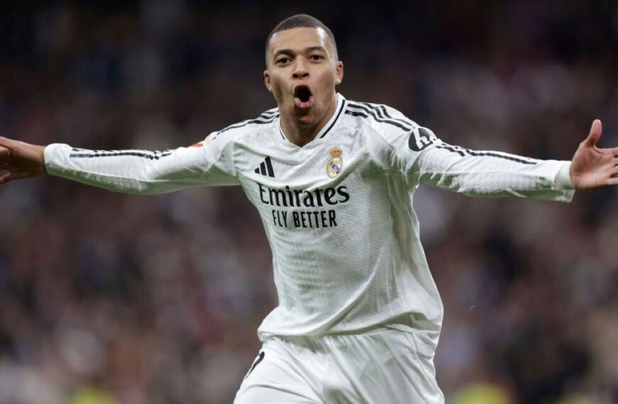 Kylian Mbappé celebrando gol