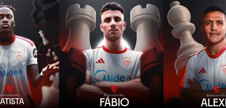 Batista Mendy, Fabio Cardoso y Alexis Sánchez, nuevos jugadores del Sevilla FC