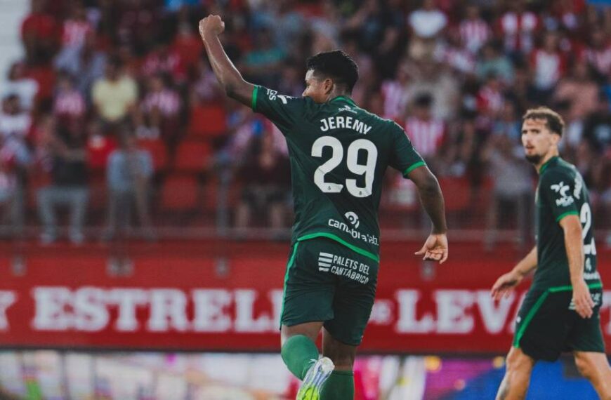 Jeremy celebrando un gol