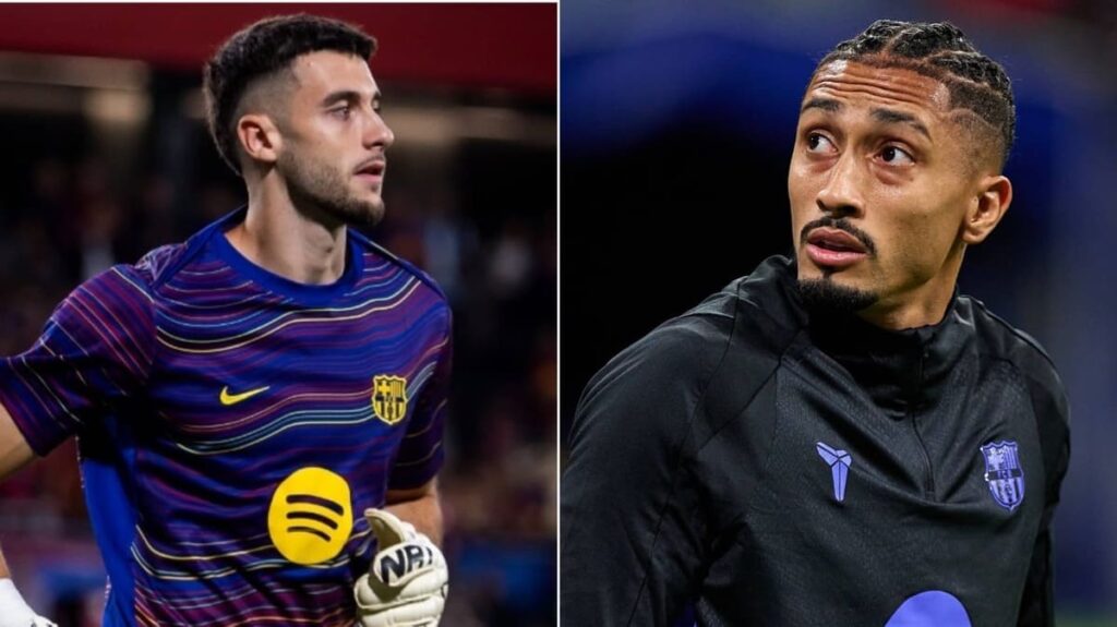 Imágenes de Joan García y Raphinha