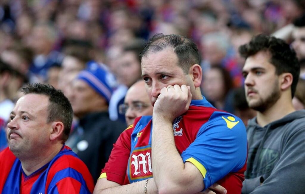Aficionados del Crystal Palace apenados