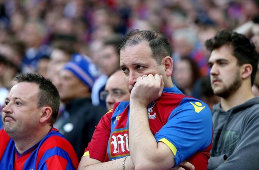 Aficionados del Crystal Palace apenados