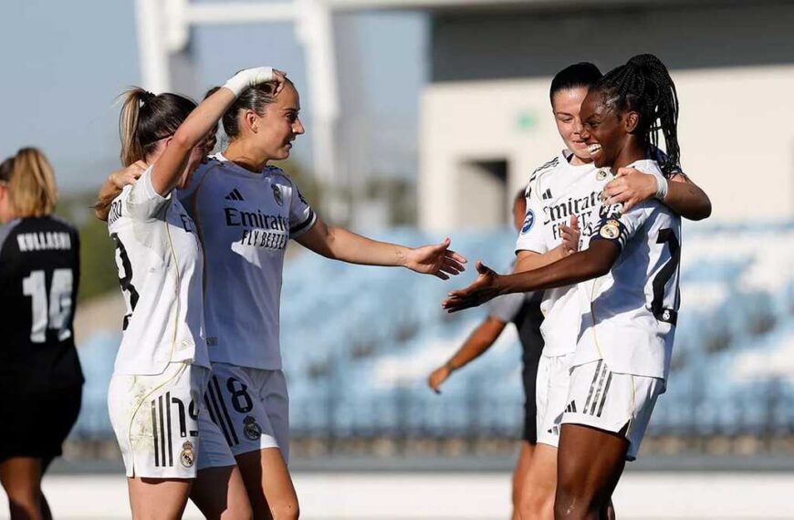 Partido Liga F entre Real Madrid FC Badalona Women