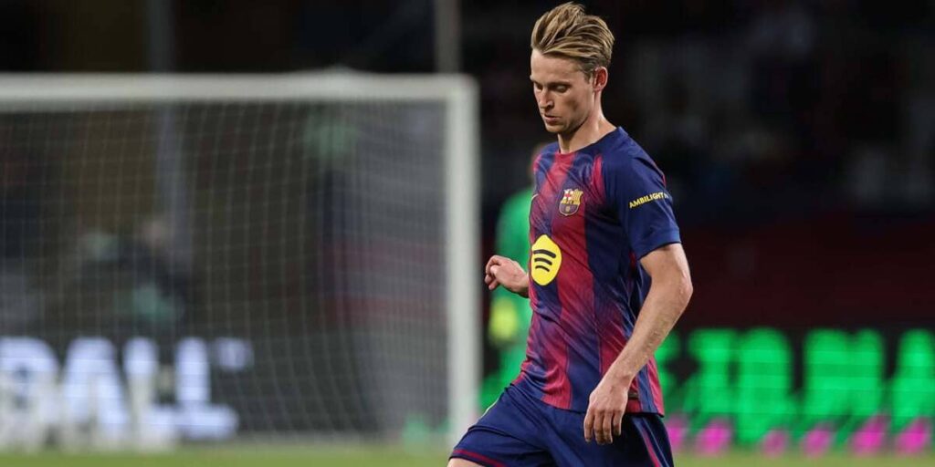 De Jong, en un partido