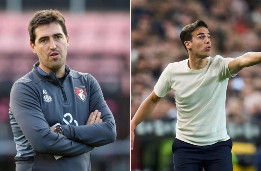 Iraola y Íñigo Pérez, entrenadores formados en Lezama, en imágenes separadas