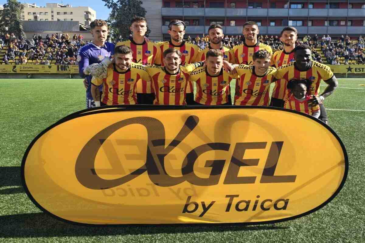 El XI inicial de la UE Sant Andreu ante la SD Ibiza
