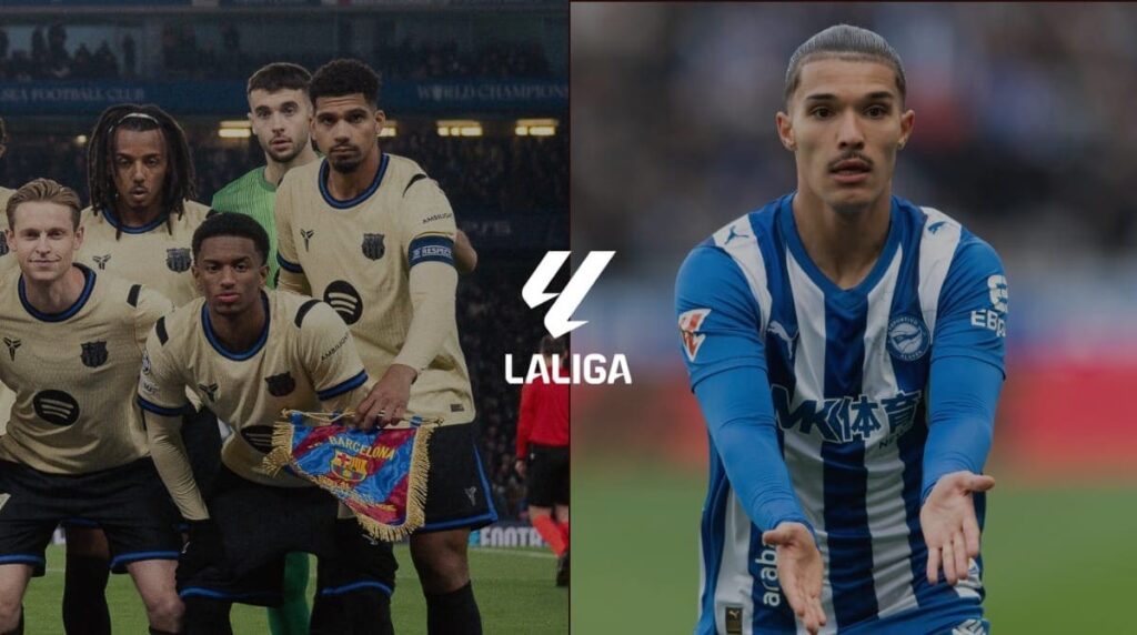 A la izquierda, el FC Barcelona, y a la derecha, el Deportivo Alavés