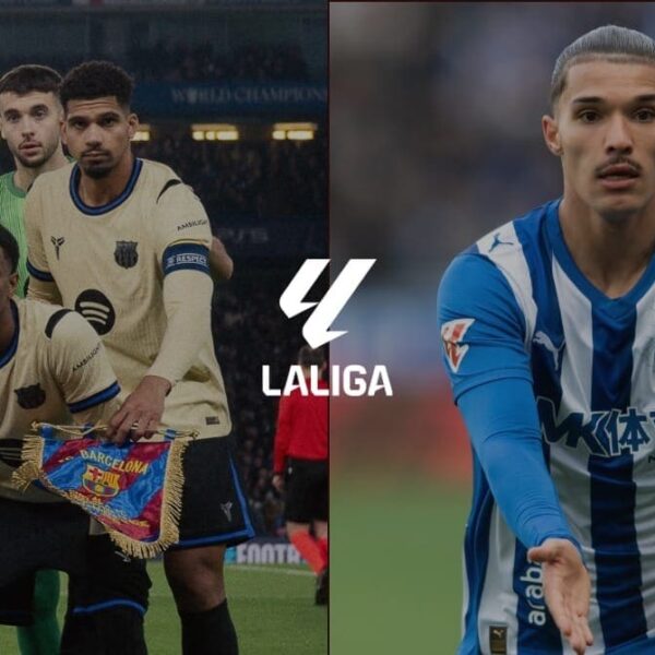 A la izquierda, el FC Barcelona, y a la derecha, el Deportivo Alavés