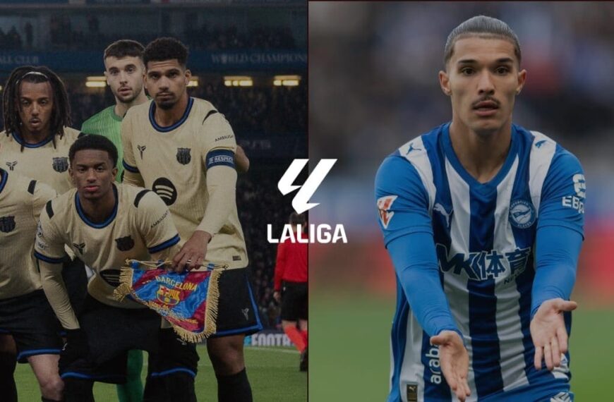 A la izquierda, el FC Barcelona, y a la derecha, el Deportivo Alavés