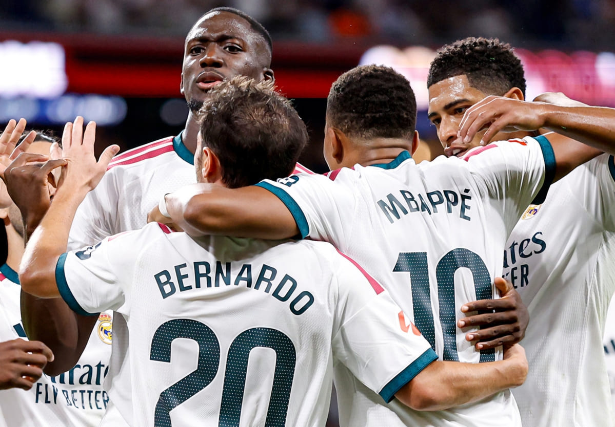 Real Madrid 4 – 1 Real Sociedad: Mbappé se exhibe en la vuelta de Mou al Bernabeu