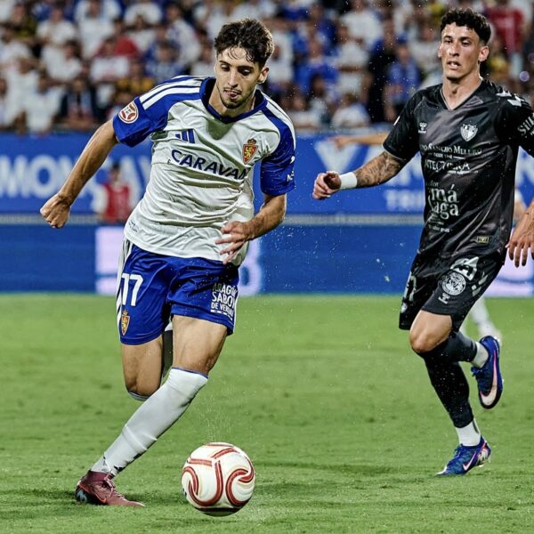 Iker Vadillo con el Real Zaragoza