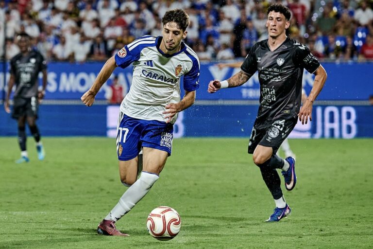 Iker Vadillo con el Real Zaragoza